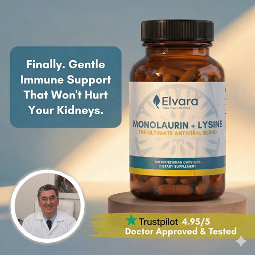 Lysine + Monolaurin Antiviral Capsules