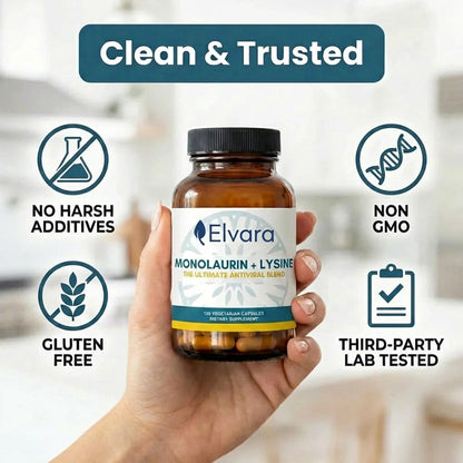 Lysine + Monolaurin Antiviral Capsules